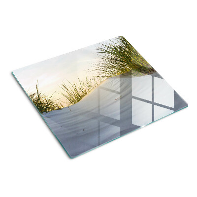 Schneidebrett glas Grünes Gras gegen den Himmel