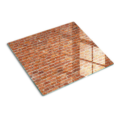 Schneidebrett glas Ziegelmauer