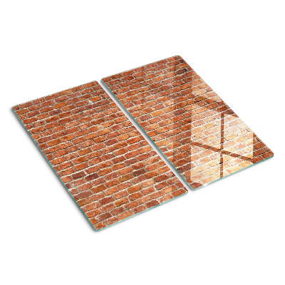 Schneidebrett glas Ziegelmauer