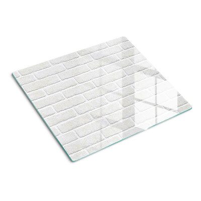 Schneidebrett glas Ziegelmauer