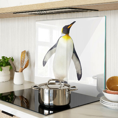 Glasschneidebrett Pinguin auf dem Eis