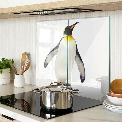 Glasschneidebrett Pinguin auf dem Eis