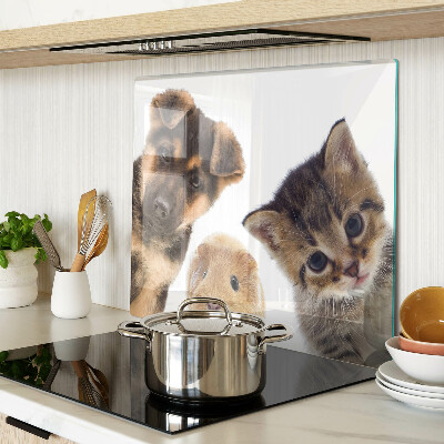 Schneidebrett glas Hunde, Katzen, Kaninchen