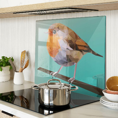 Glasschneidebrett Low-Poly-Vogel