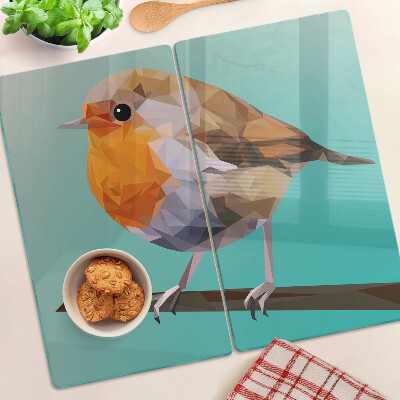 Glasschneidebrett Low-Poly-Vogel