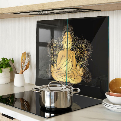 Glasschneidebrett Buddha in Meditation