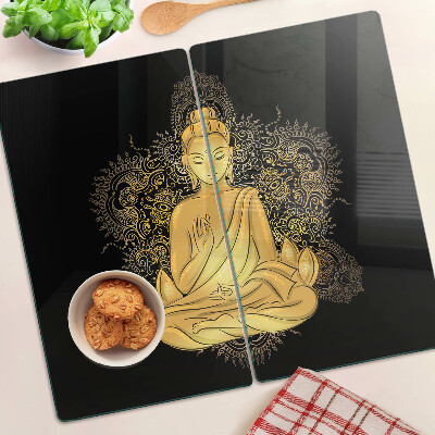 Glasschneidebrett Buddha in Meditation