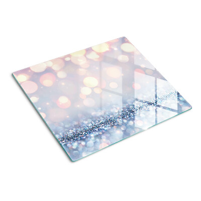 Glasschneidebrett Funkelnde Lichter mit Diamantakzent