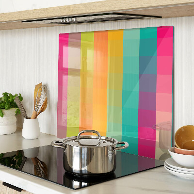 Schneidebrett glas Bunte Geometrie mit Farbverlauf