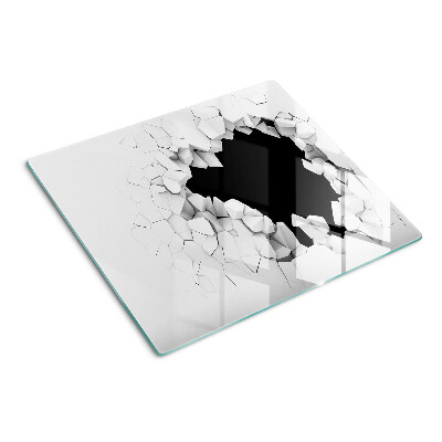 Schneidebrett glas Rissige Wand