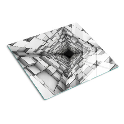 Glasschneidebrett 3D-Würfellabyrinth