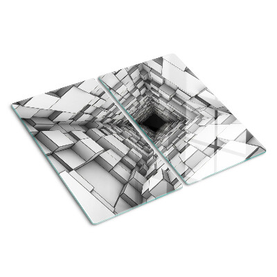 Glasschneidebrett 3D-Würfellabyrinth