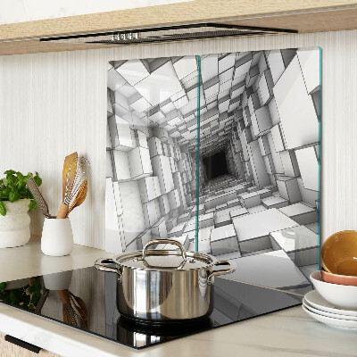 Glasschneidebrett 3D-Würfellabyrinth