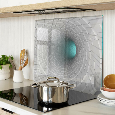 Schneidebrett glas 3D-Tunnel mit Tiefeneffekt
