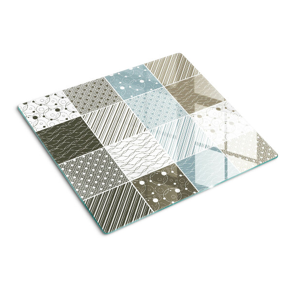 Glasschneidebrett Geometrische Muster und Linien