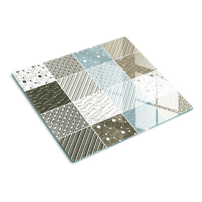 Glasschneidebrett Geometrische Muster und Linien
