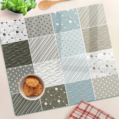 Glasschneidebrett Geometrische Muster und Linien