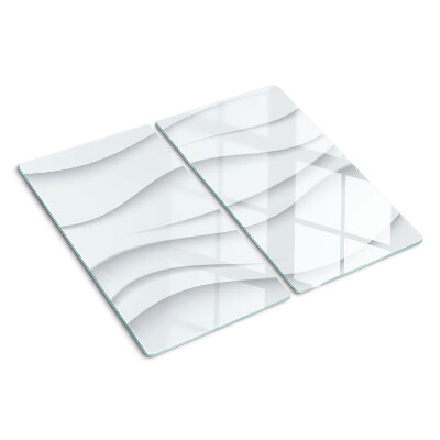 Glasschneidebrett Wellen und Linien