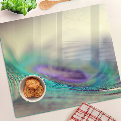 Glasschneidebrett Ein Tropfen auf einem Blatt