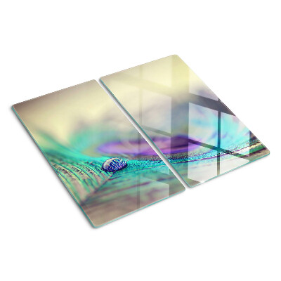 Glasschneidebrett Ein Tropfen auf einem Blatt