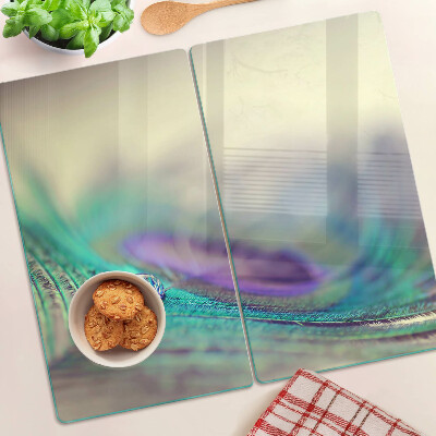 Glasschneidebrett Ein Tropfen auf einem Blatt