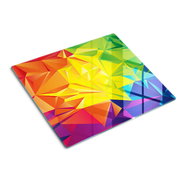 Glasschneidebrett Farbgeometrie