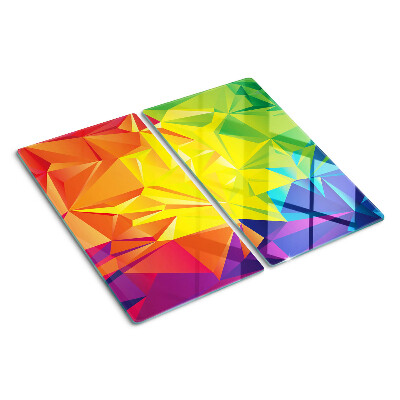Glasschneidebrett Farbgeometrie