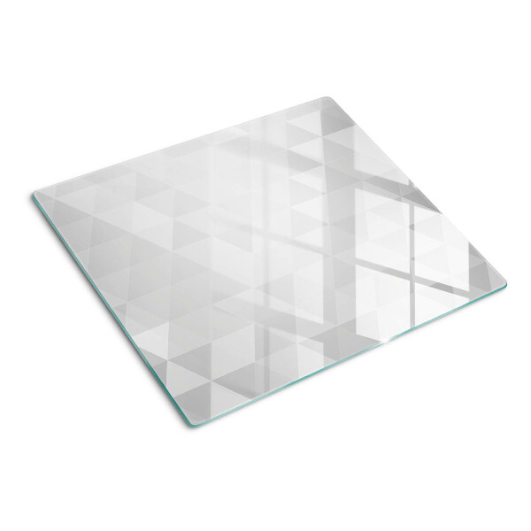 Schneidebrett glas Geometrische Muster in Grautönen