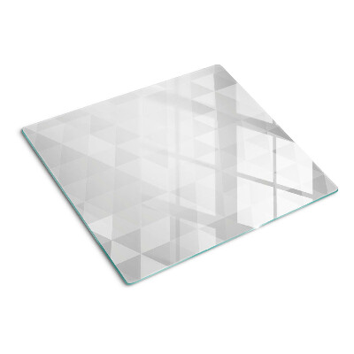Schneidebrett glas Geometrische Muster in Grautönen