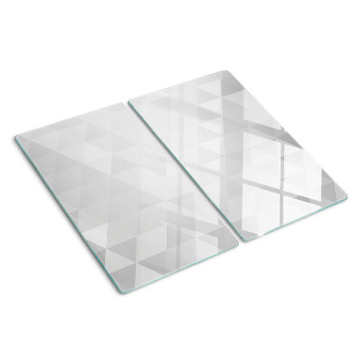 Schneidebrett glas Geometrische Muster in Grautönen