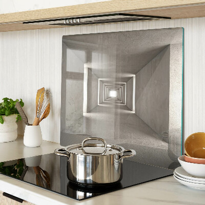 Glasschneidebrett Geometrisches Interieur mit Tiefenwirkung