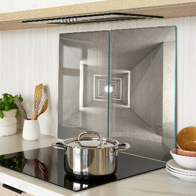 Glasschneidebrett Geometrisches Interieur mit Tiefenwirkung