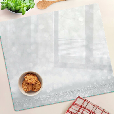 Glasschneidebrett Glitzerndes Bokeh mit Lichteffekt