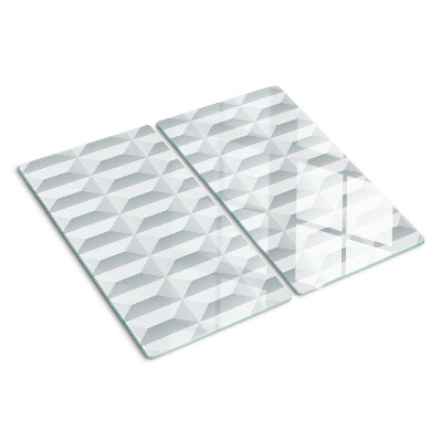 Schneidebrett glas 3D-Würfelgeometrie