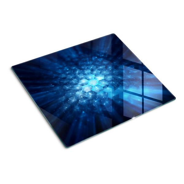 Schneidebrett glas Blaue Lichtstrahlen
