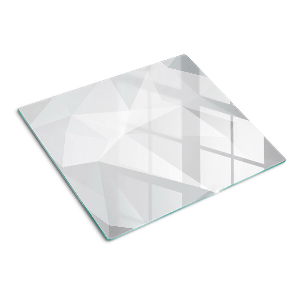 Schneidebrett glas Geometrische Formen in Grautönen