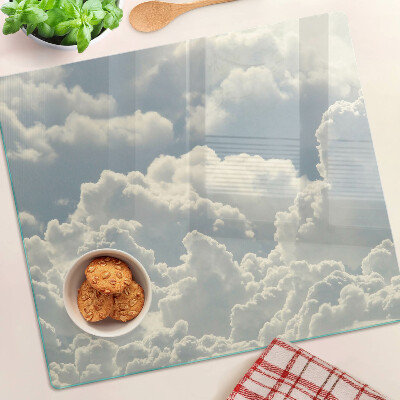 Glasschneidebrett Wolken am Himmel