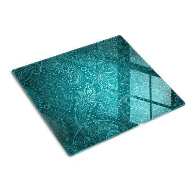 Glasschneidebrett Paisley-Muster