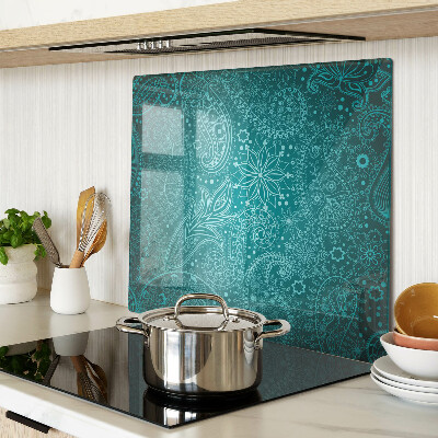 Glasschneidebrett Paisley-Muster