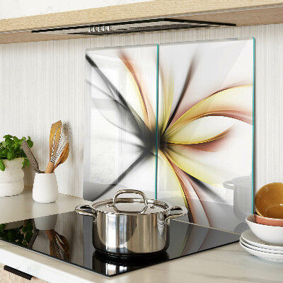 Glasschneidebrett Florale Abstraktion mit dynamischen Linien
