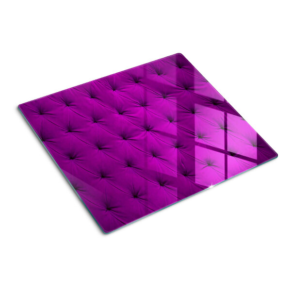 Schneidebrett glas Lila Quilten