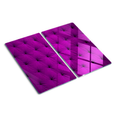 Schneidebrett glas Lila Quilten