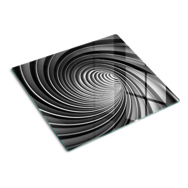 Schneidebrett glas Wirbelndes Spiralmuster