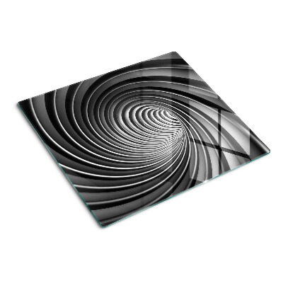 Schneidebrett glas Wirbelndes Spiralmuster