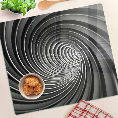 Schneidebrett glas Wirbelndes Spiralmuster