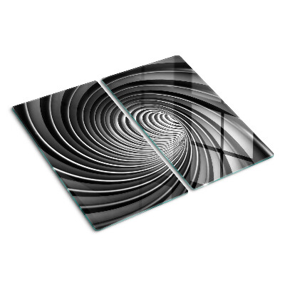 Schneidebrett glas Wirbelndes Spiralmuster
