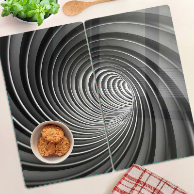 Schneidebrett glas Wirbelndes Spiralmuster