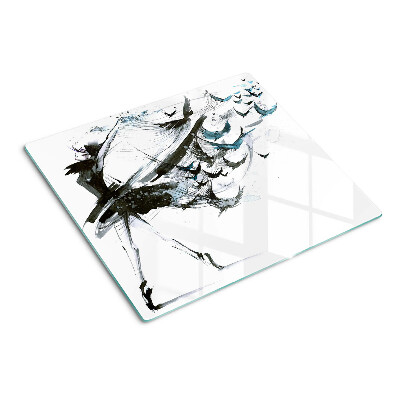 Schneidebrett glas Geflügelter Tanz