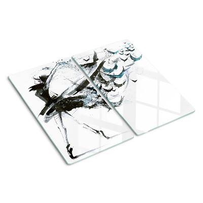 Schneidebrett glas Geflügelter Tanz