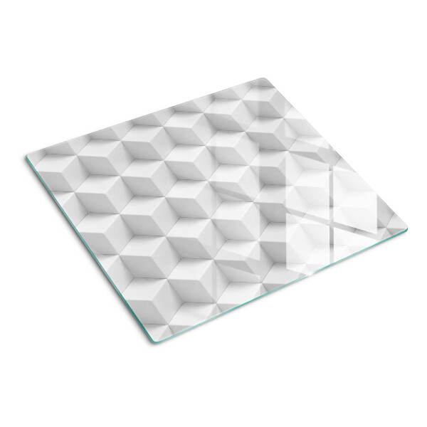 Schneidebrett glas 3D-Sechseckmuster